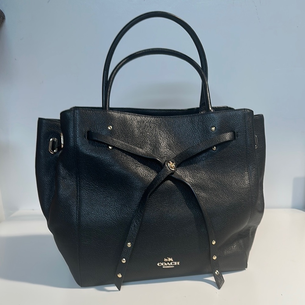 NWOT Coach Turnlock Tie Tote